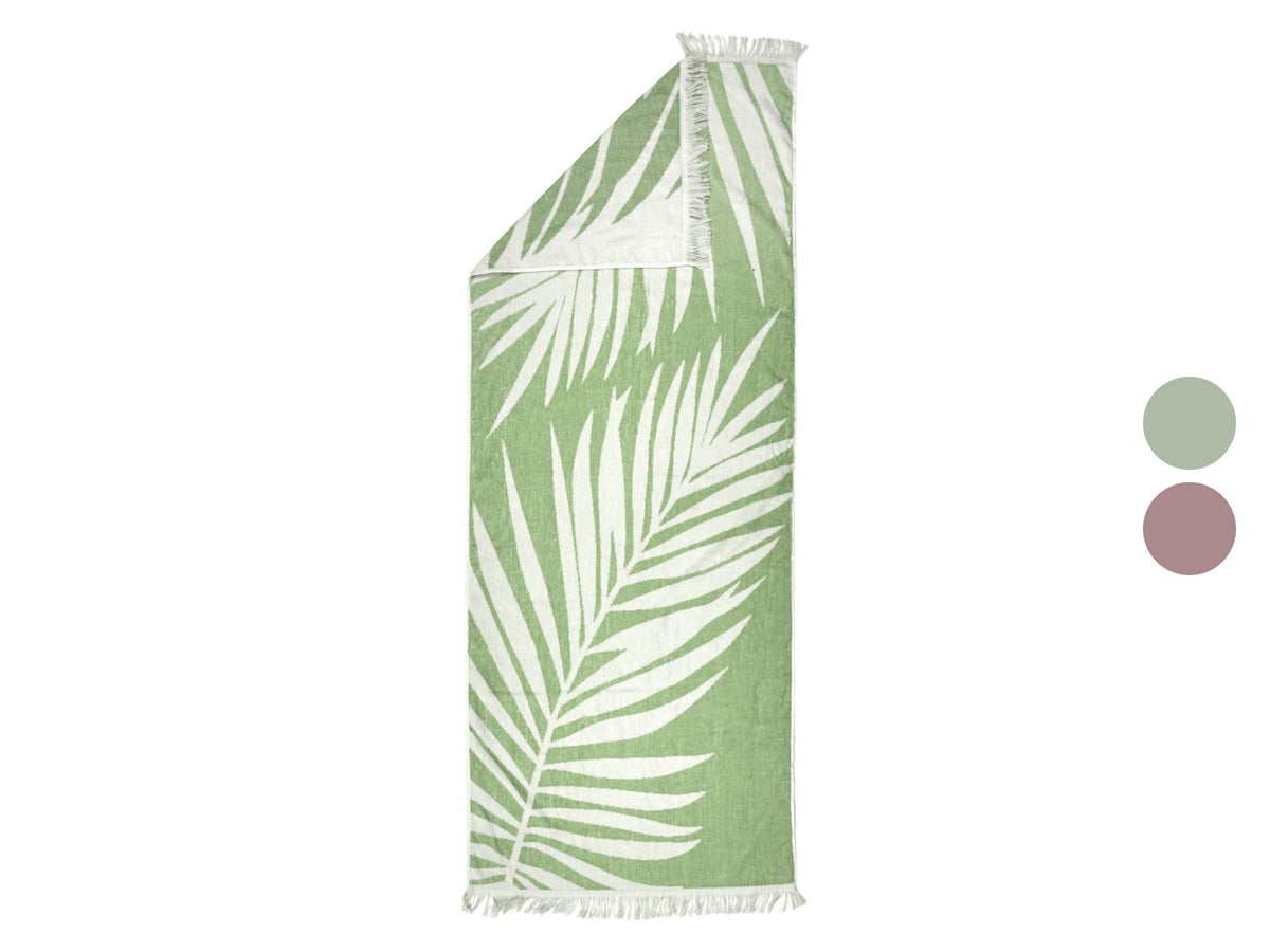 Serviette de plage en éponge, 80 x 180 cm