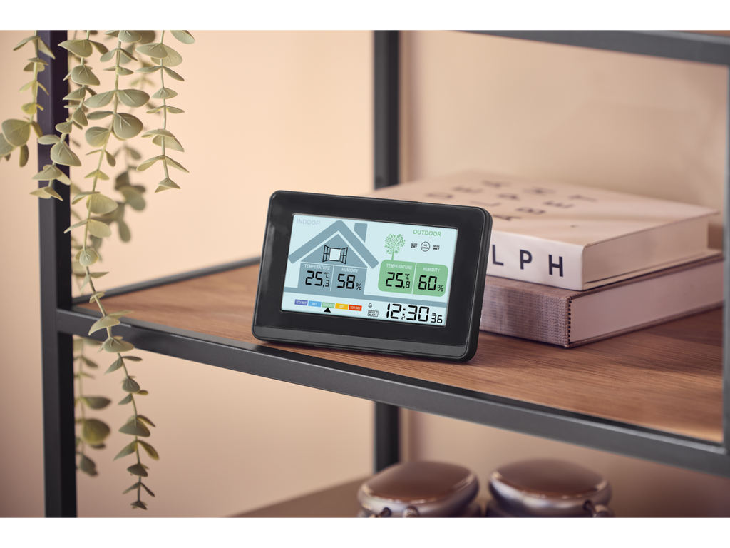 Station météo avec indicateur d’aération