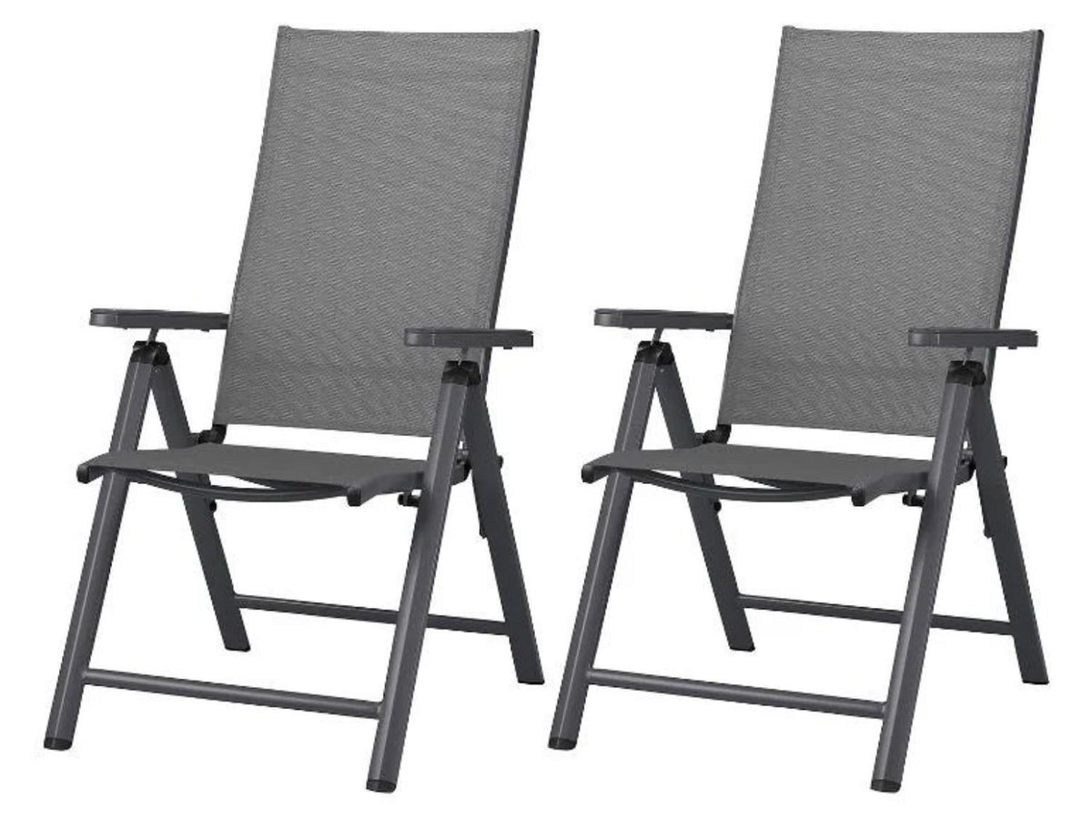 Table de jardin + Lot de 2 fauteuils Houston