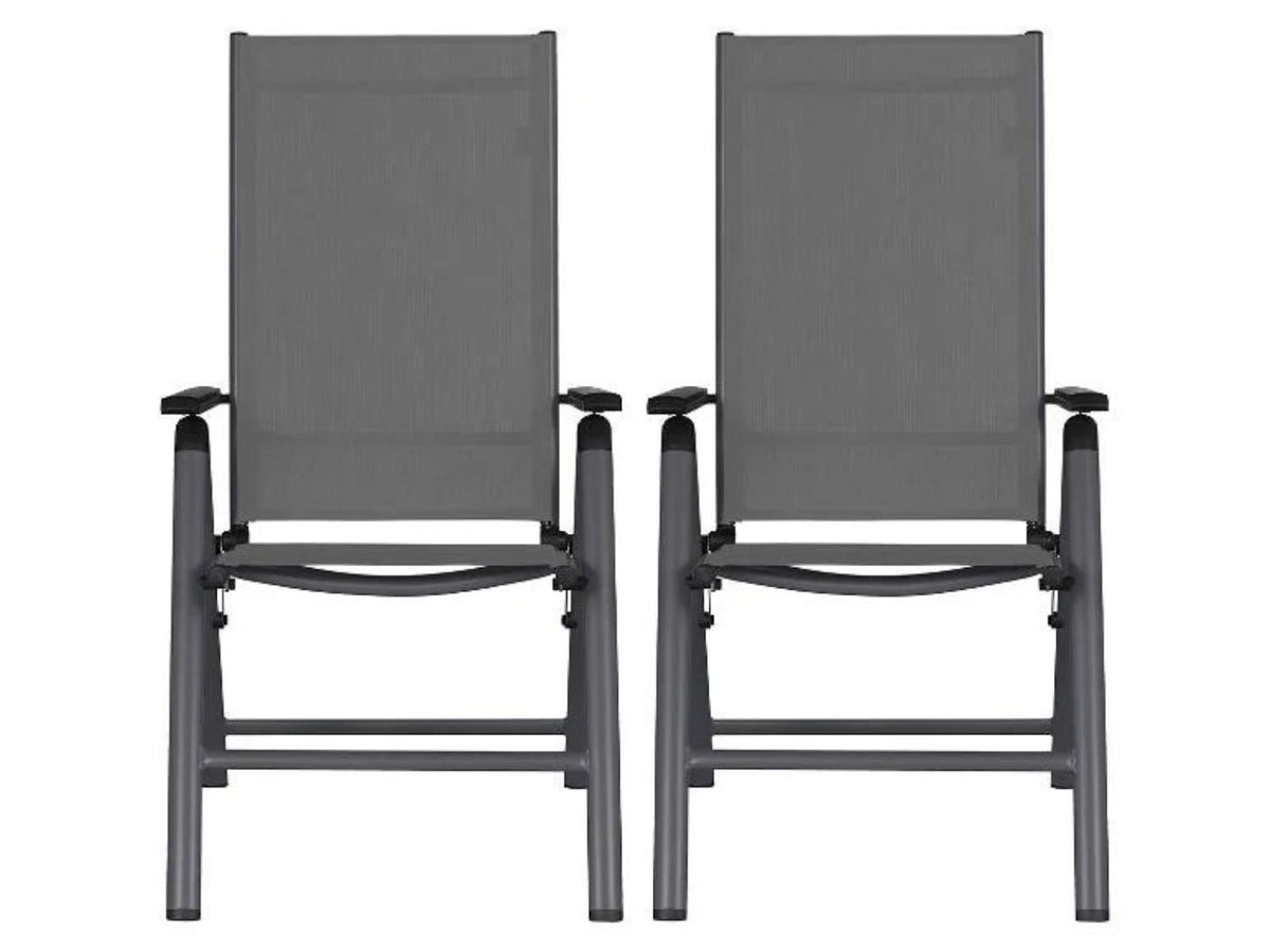 Table de jardin + Lot de 2 fauteuils Houston