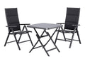 Table de jardin + Lot de 2 fauteuils Toronto