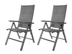 Table de jardin + Lot de 2 fauteuils Toronto