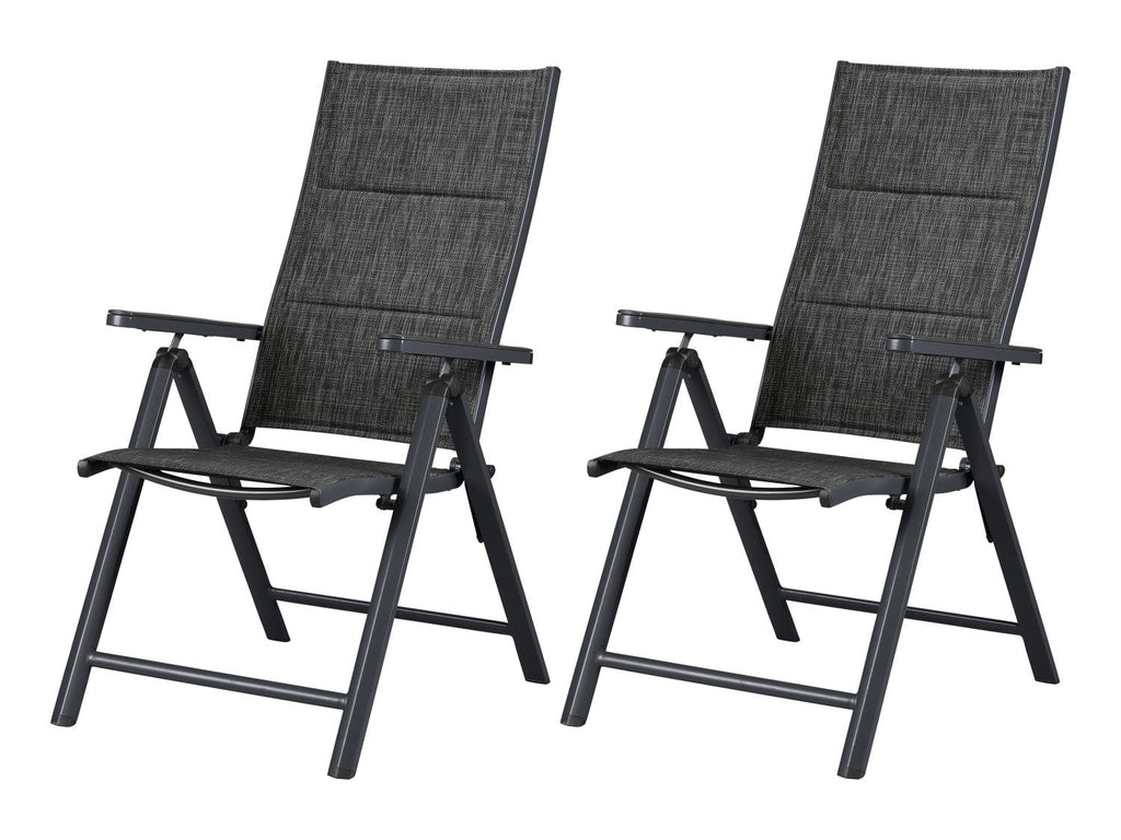 Table de jardin + Lot de 2 fauteuils Toronto