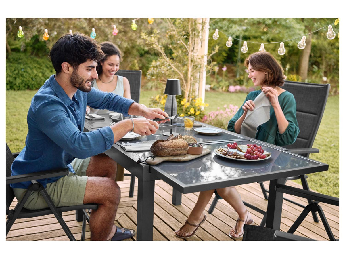 Table de jardin + Lot de 4 fauteuils Houston