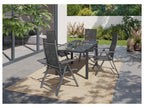 Table de jardin + Lot de 4 fauteuils Houston