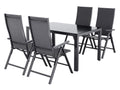 Table de jardin + Lot de 4 fauteuils Houston