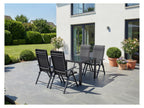 Table de jardin + Lot de 4 fauteuils Houston