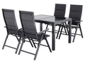 Table de jardin + Lot de 4 fauteuils Toronto