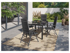 Table de jardin + Lot de 4 fauteuils Toronto