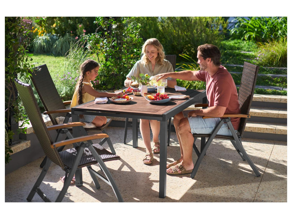 Table de jardin + Lot de 4 fauteuils Valencia