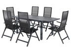 Table de jardin + Lot de 6 fauteuils Miami