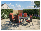 Table de jardin + Lot de 6 fauteuils Miami