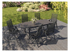 Table de jardin + Lot de 6 fauteuils Miami