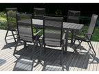 Table de jardin + Lot de 6 fauteuils Miami