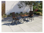 Table de jardin + Lot de 6 fauteuils pliants tressés Valencia