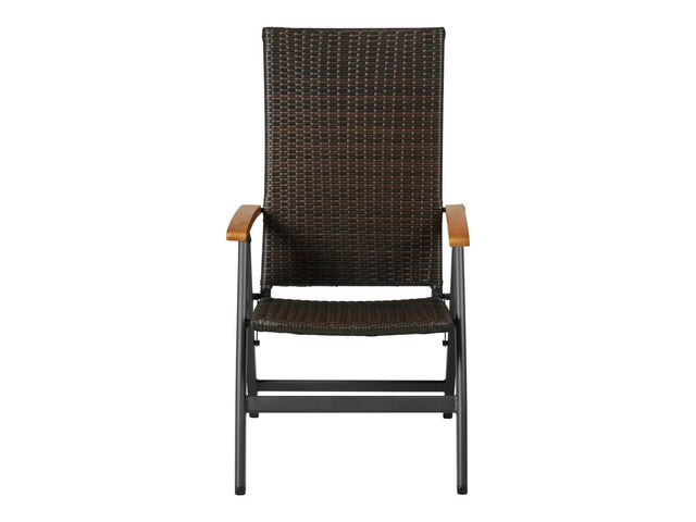 Table de jardin + Lot de 6 fauteuils pliants Valencia