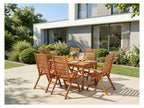 Table de jardin + Lot de 6 fauteuils Sevilla