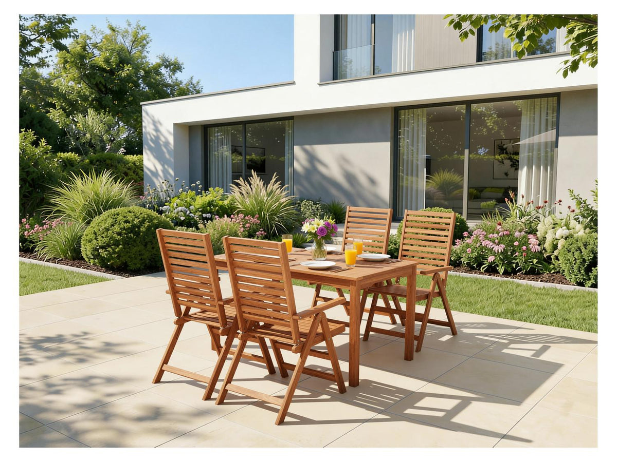 Table de jardin + Lot de 6 fauteuils Sevilla