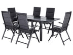 Table de jardin + Lot de 6 fauteuils Toronto