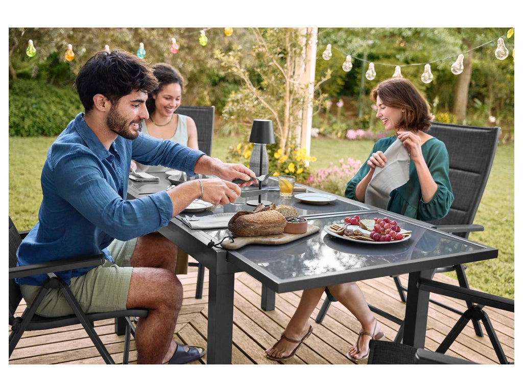 Table de jardin + Lot de 6 fauteuils Toronto