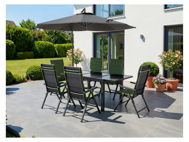 Table de jardin + Lot de 6 fauteuils Toronto