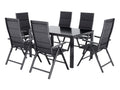 Table de jardin + Lot de 6 fauteuils Toronto