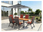 Table de jardin + Lot de 6 fauteuils Valencia