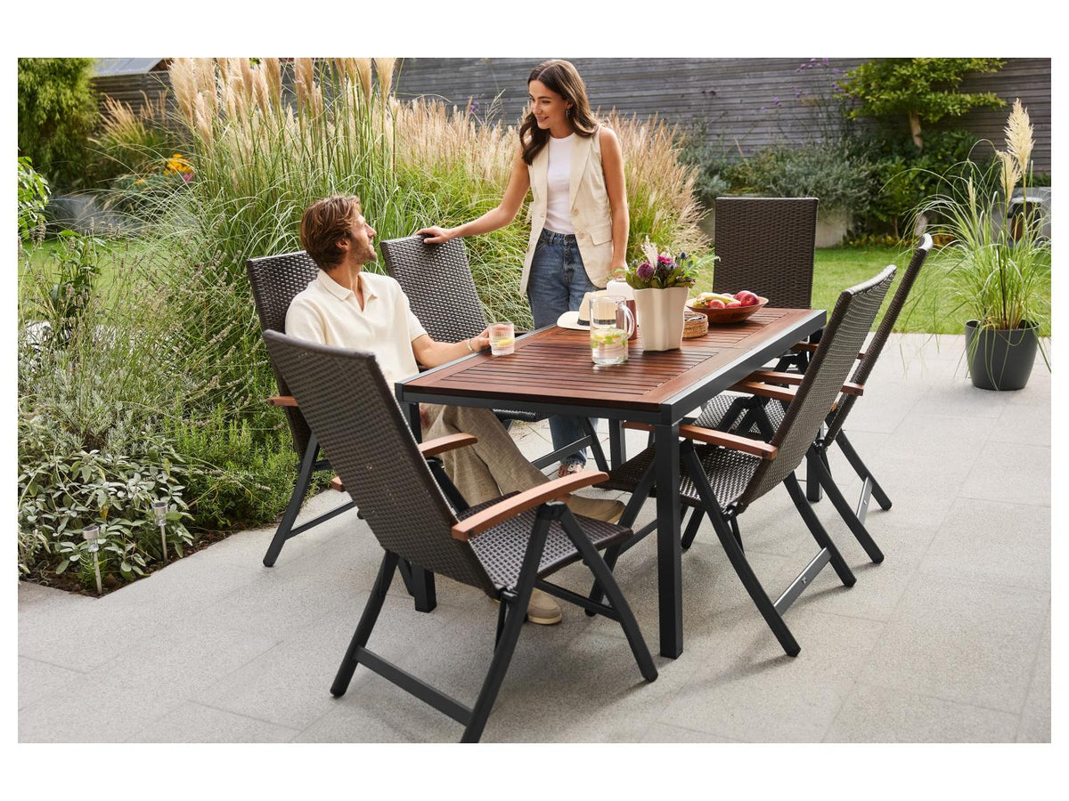 Table de jardin + Lot de 6 fauteuils Valencia