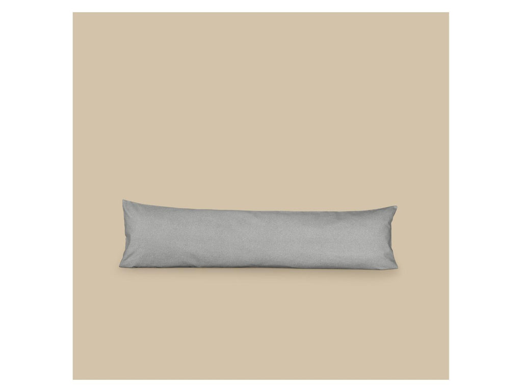 Taie d'oreiller de corps en flanelle fine ou taie réversible en flanelle fine, 45 x 145 cm