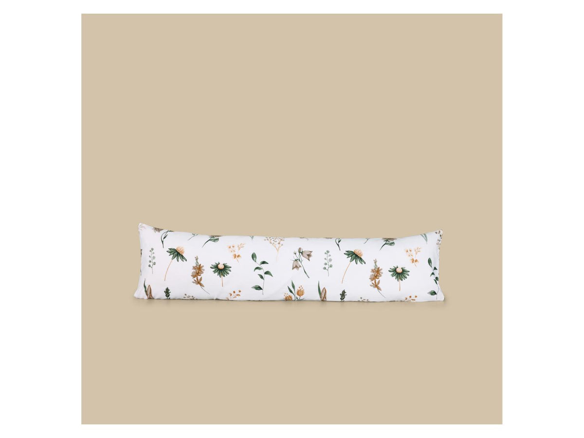 Taie d'oreiller de corps en flanelle fine ou taie réversible en flanelle fine, 45 x 145 cm