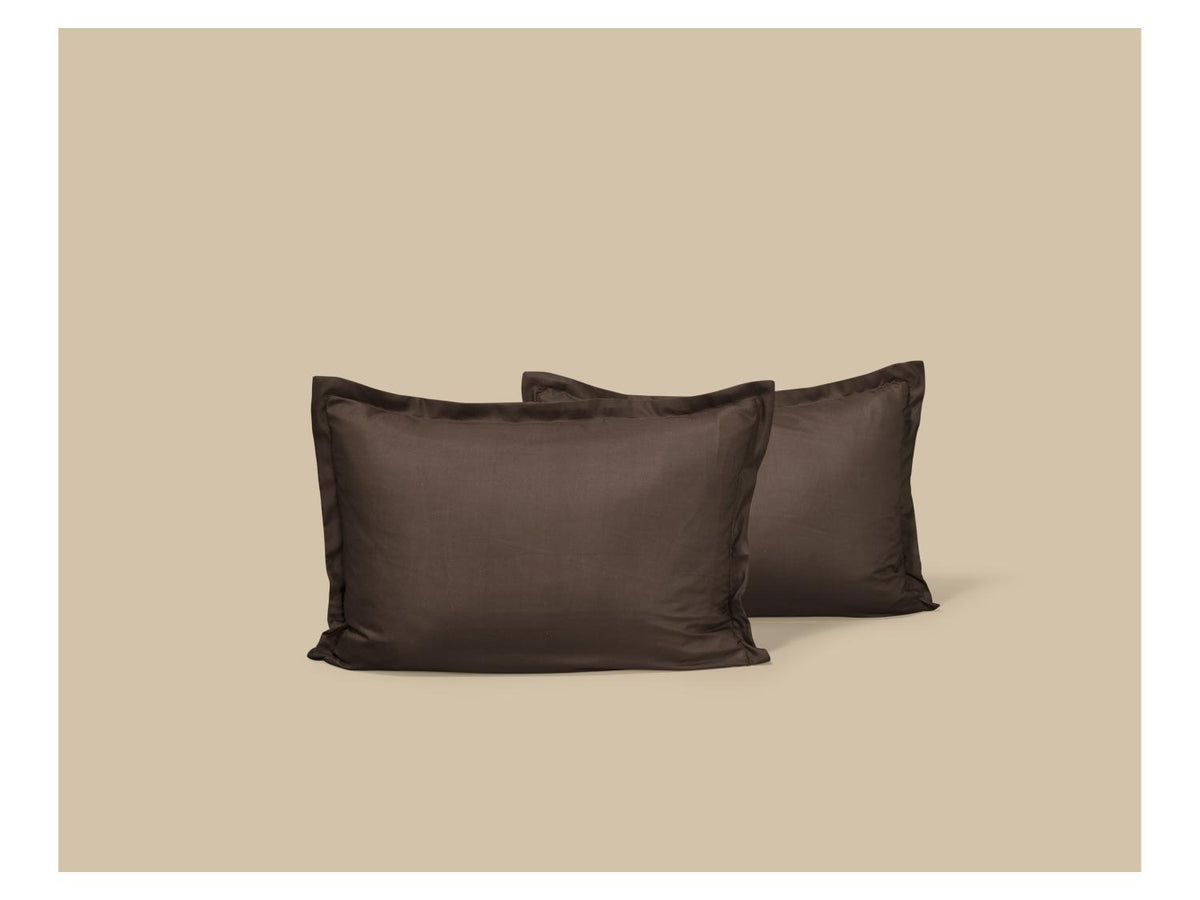 Taies d'oreiller en satin de microfibre ou taies d'oreiller double face en satin microfibre, 50 x 70 cm, 2 pièces