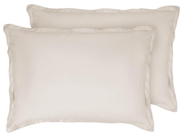 Taies d'oreiller en satin de microfibre ou taies d'oreiller double face en satin microfibre, 50 x 70 cm, 2 pièces