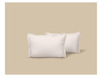 Taies d'oreiller en satin de microfibre ou taies d'oreiller double face en satin microfibre, 50 x 70 cm, 2 pièces
