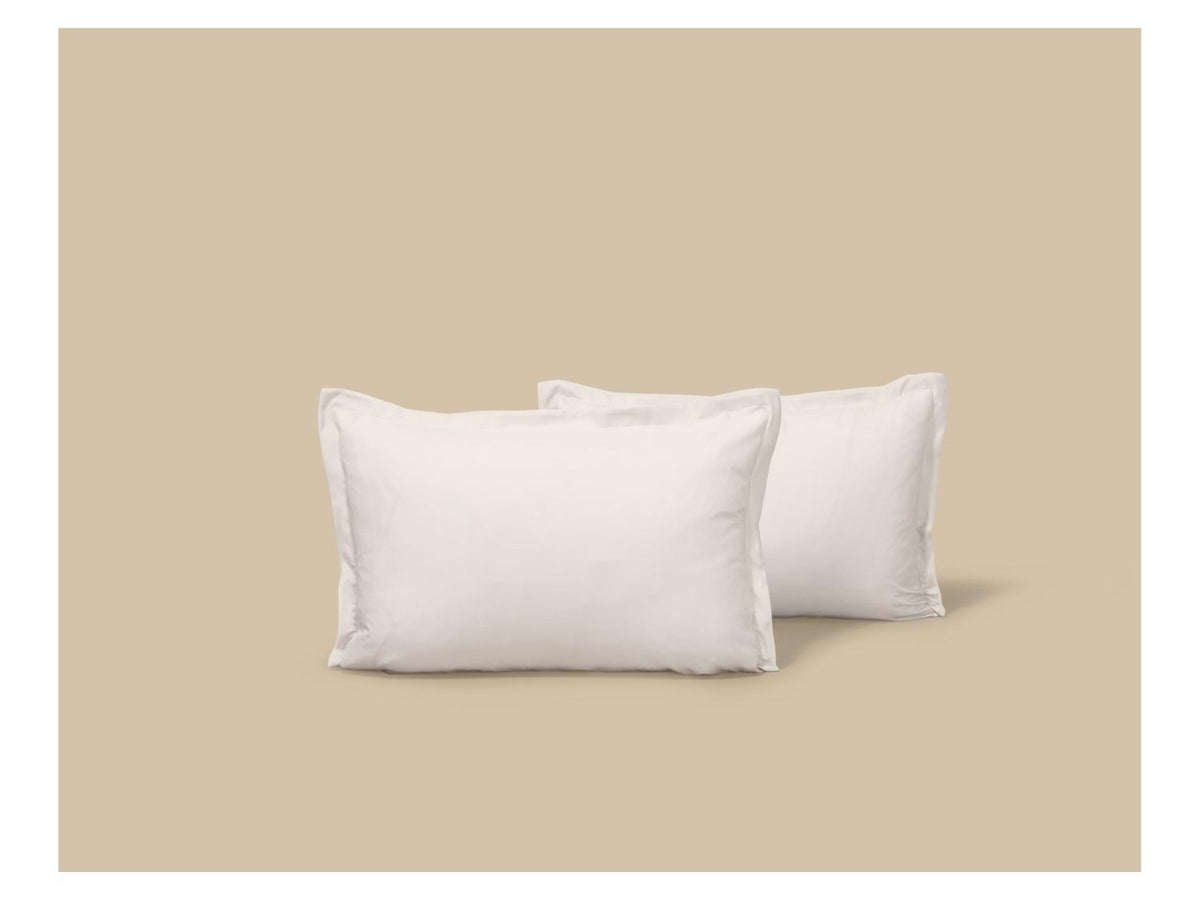 Taies d'oreiller en satin de microfibre ou taies d'oreiller double face en satin microfibre, 50 x 70 cm, 2 pièces