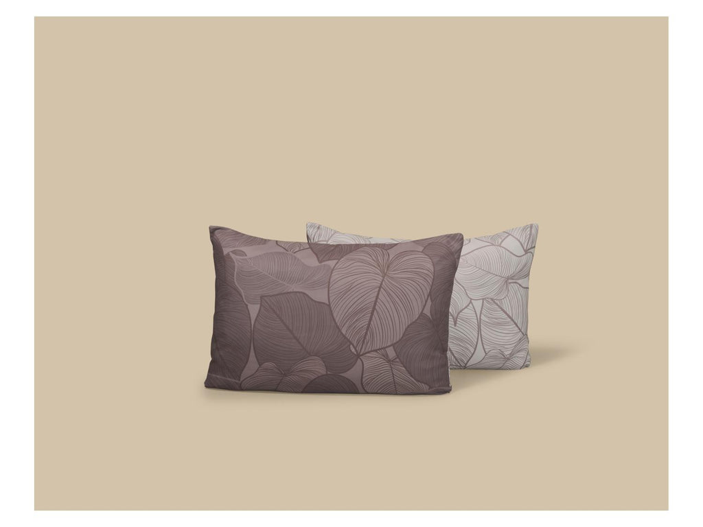 Taies d'oreiller en satin de microfibre ou taies d'oreiller double face en satin microfibre, 50 x 70 cm, 2 pièces