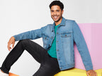 Veste en jean homme
