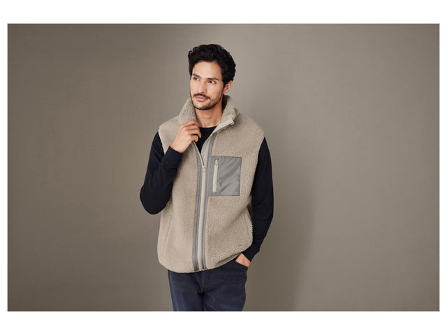 Veste sans manches en polaire peluche homme