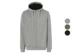 Veste zippée à capuche pour homme avec doublure peluche