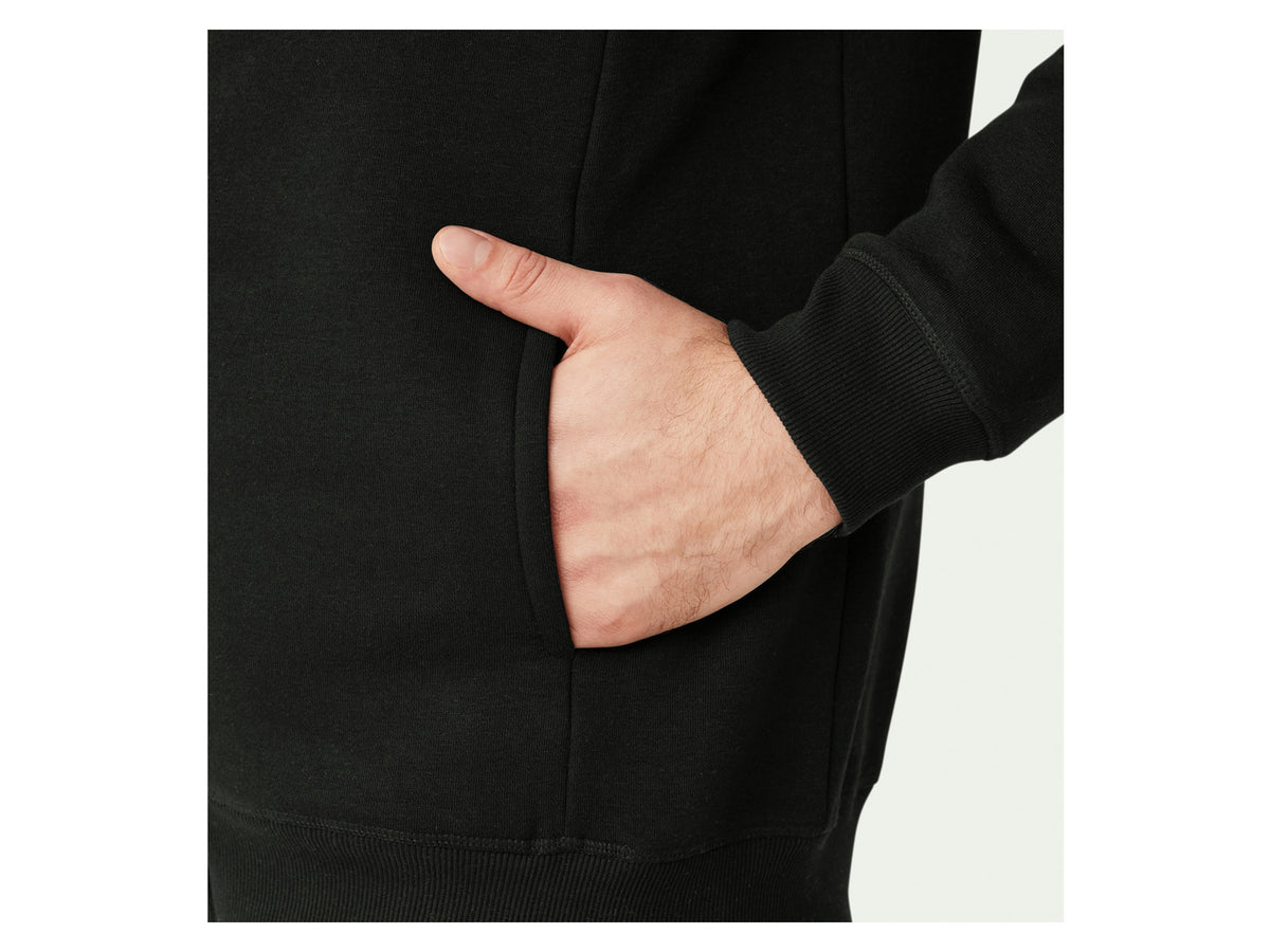 Veste zippée à capuche pour homme avec doublure peluche