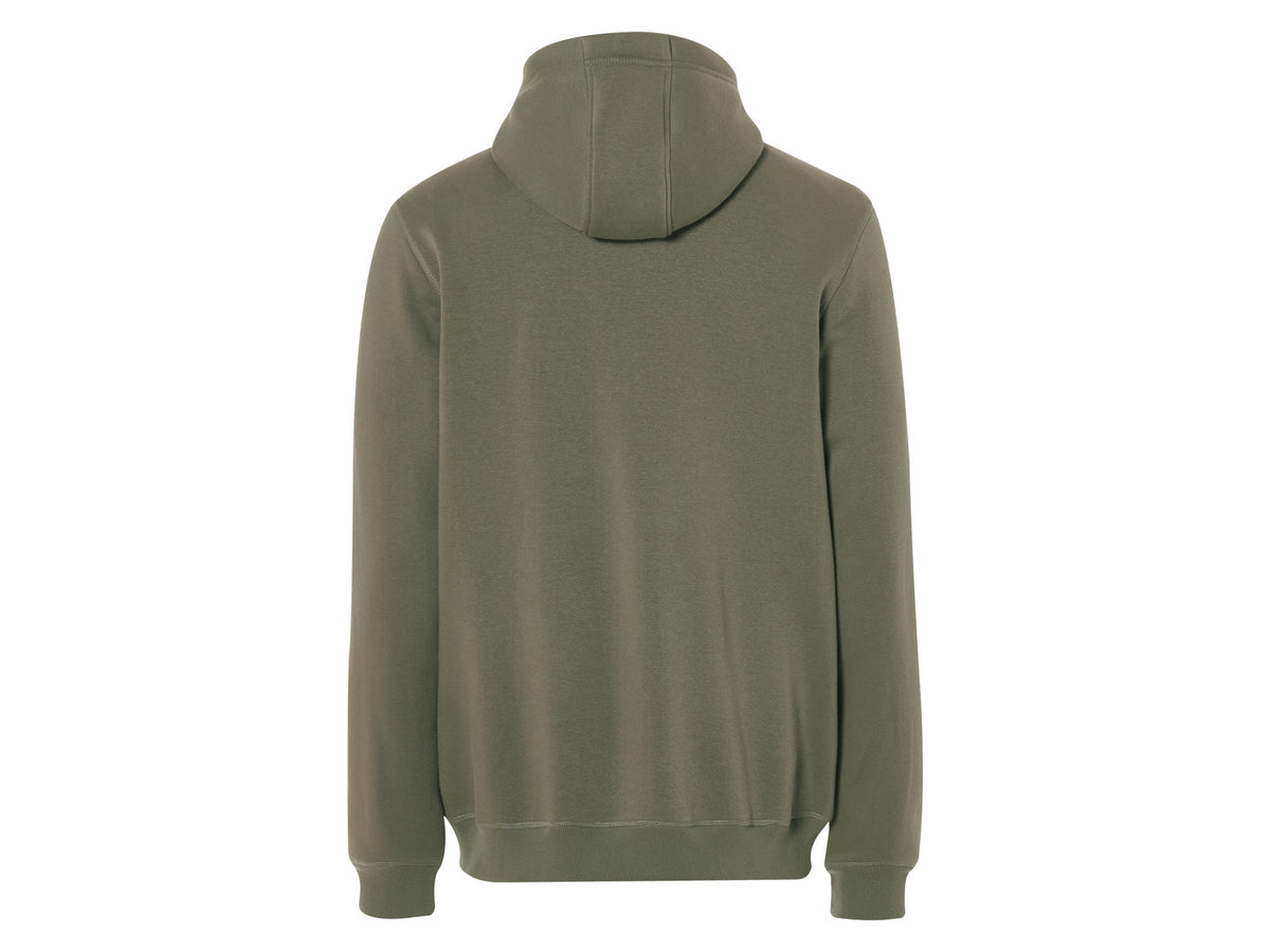 Veste zippée à capuche pour homme avec doublure peluche