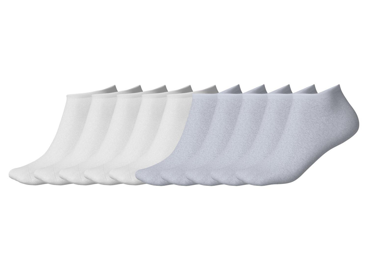 Lot de 10 paires de socquettes unisexe