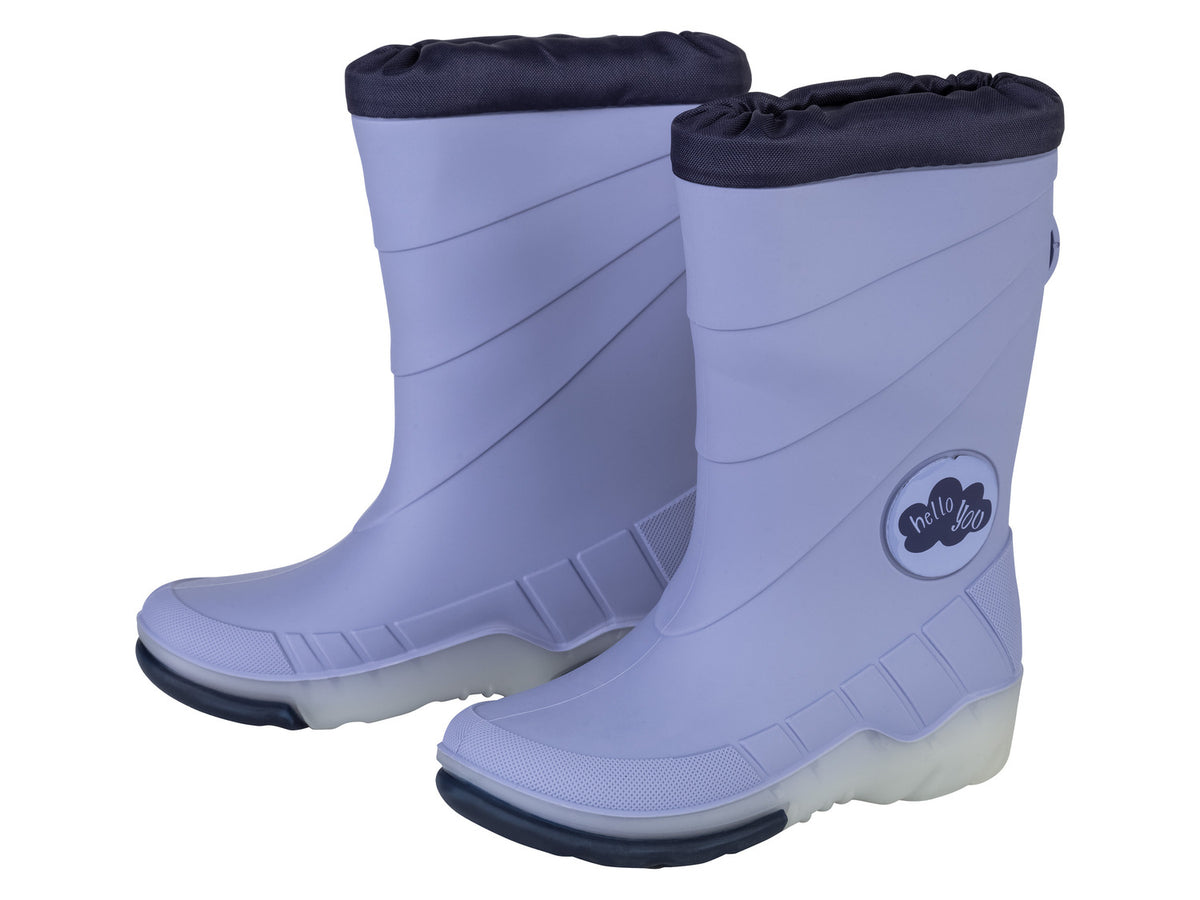 Bottes de pluie lumineuses petite fille