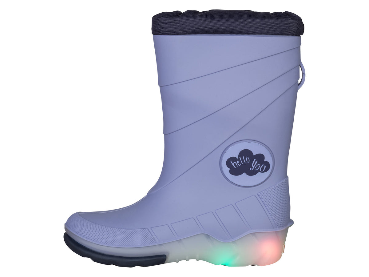 Bottes de pluie lumineuses petite fille