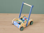 Chariot à pousser ou cube de motricité en bois
