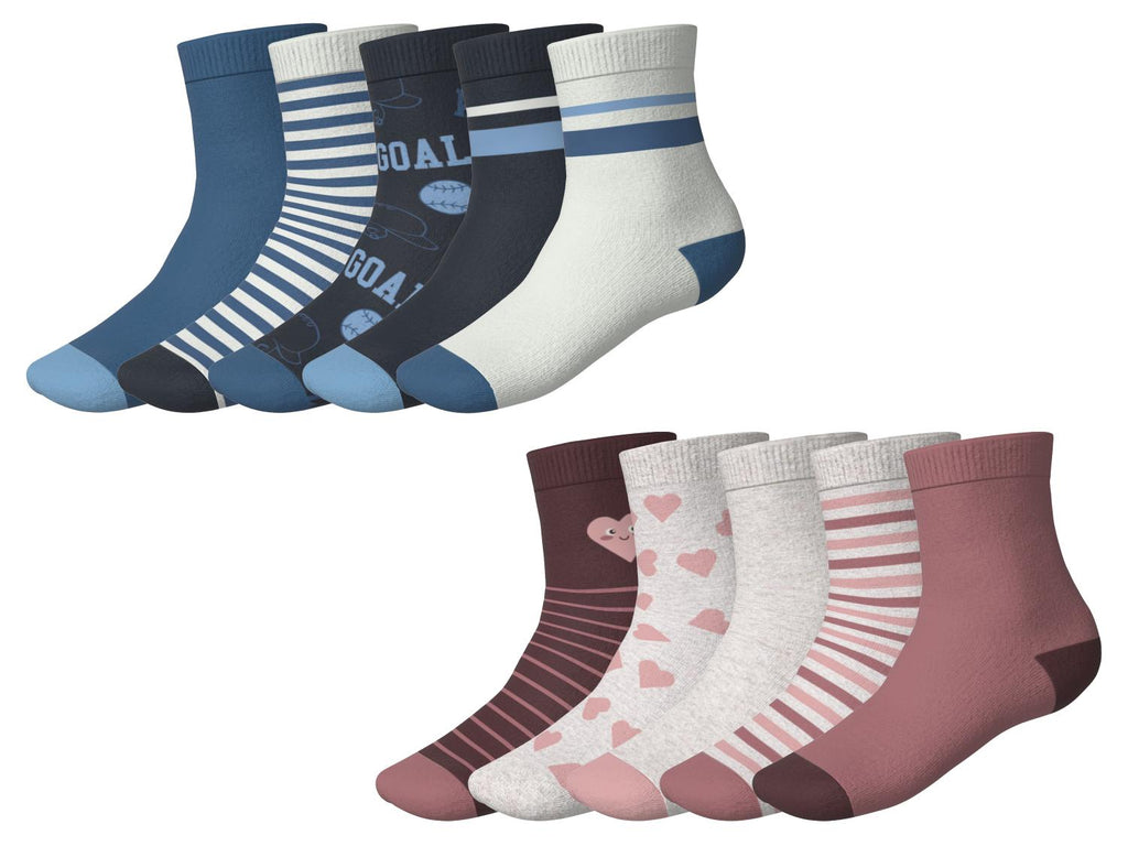 Chaussettes bouclette intégrée pour tout-petits, 5 paires