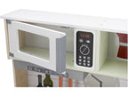 Cuisine en bois, réglable en hauteur sur 3 positions, avec dos utilisable