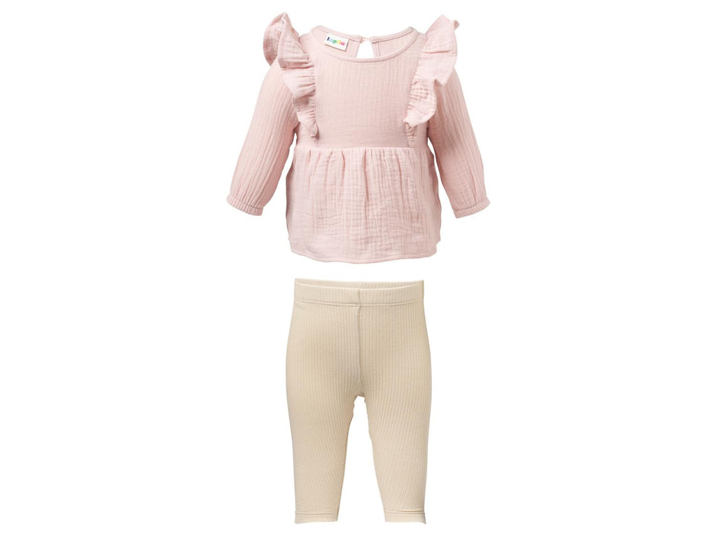 Ensemble en mousseline bébé, 2 pièces