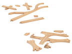 Kit de rails de train en bois