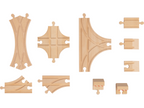 Kit de rails de train en bois