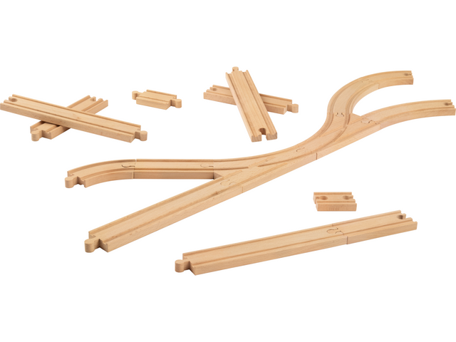Kit de rails de train en bois